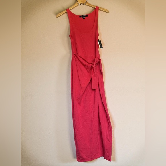French Connection Vibrant Pink Wrapped Dress - Picture 2 of 9